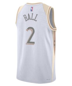 Chicago Bulls Nike City Edition Swingman Jersey 2024 - White - Lonzo Ball - Unisex