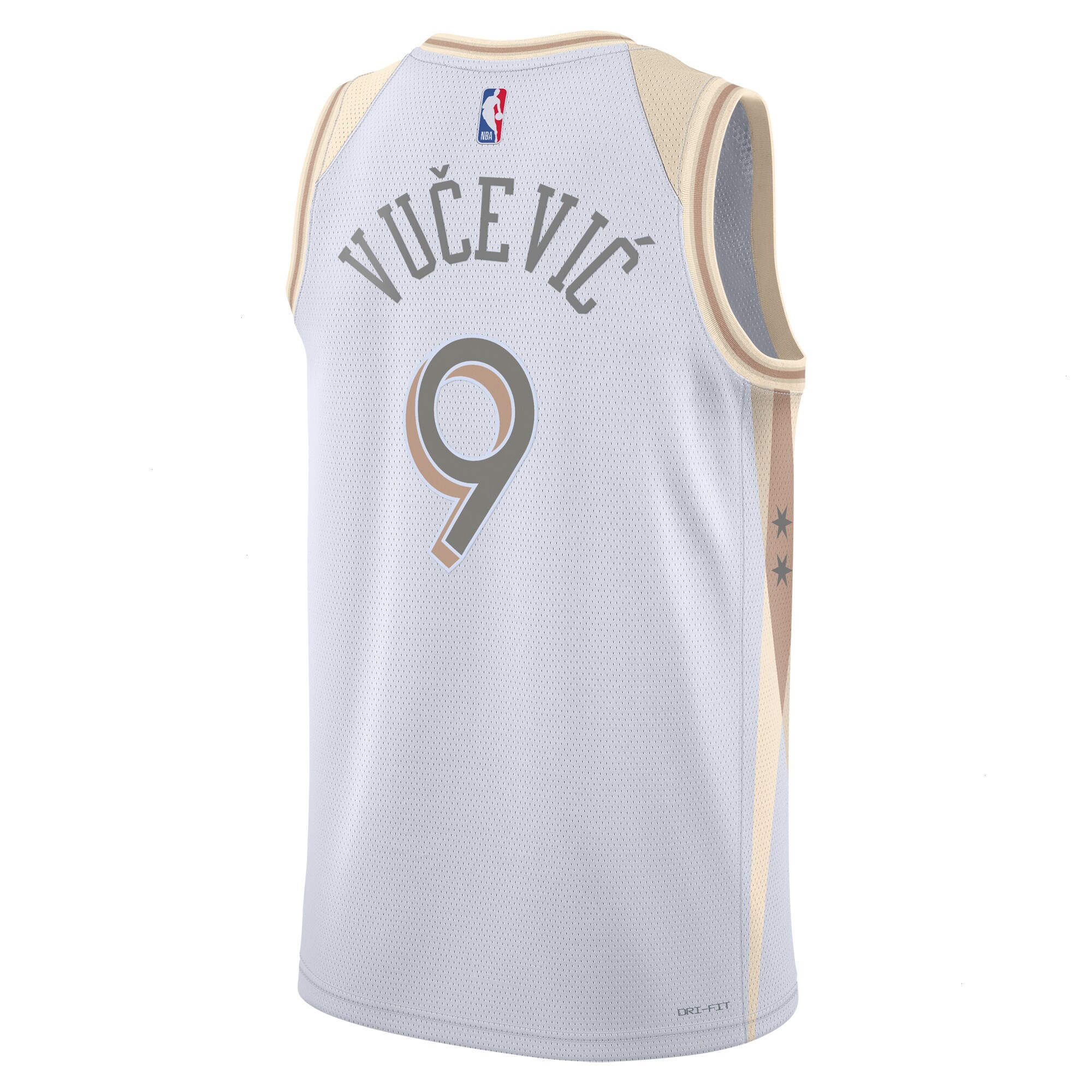 Chicago Bulls Nike City Edition Swingman Jersey 2024 - White - Nikola Vucevic - Unisex