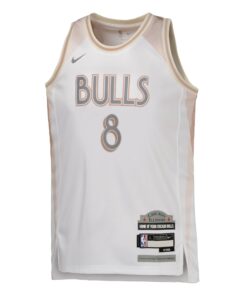 Chicago Bulls Nike City Edition Swingman Jersey 2024 - White - Zach Lavine - Youth