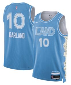 Cleveland Cavaliers Nike City Edition Swingman Jersey 2024 - Blue - Darius Garland - Unisex