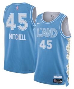 Cleveland Cavaliers Nike City Edition Swingman Jersey 2024 - Blue - Donovan Mitchell - Unisex