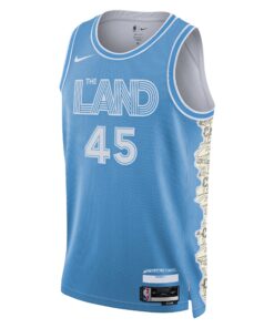 Cleveland Cavaliers Nike City Edition Swingman Jersey 2024 - Blue - Donovan Mitchell - Unisex