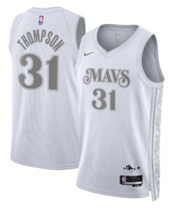 Dallas Mavericks Nike City Edition Swingman Jersey 2024 - White - Klay Thompson - Unisex