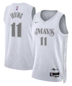 Dallas Mavericks Nike City Edition Swingman Jersey 2024 - White - Kyrie Irving - Unisex