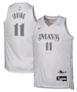 Dallas Mavericks Nike City Edition Swingman Jersey 2024 - White - Kyrie Irving - Youth