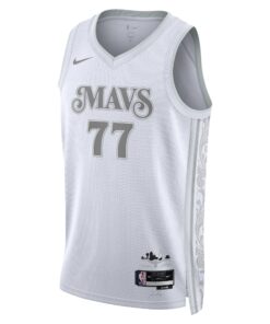 Dallas Mavericks Nike City Edition Swingman Jersey 2024 - White - Luka Doncic - Unisex