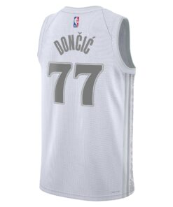 Dallas Mavericks Nike City Edition Swingman Jersey 2024 - White - Luka Doncic - Unisex