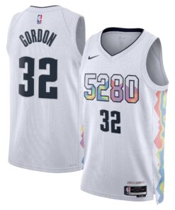 Denver Nuggets Nike City Edition Swingman Jersey 2024 - White - Aaron Gordon - Unisex