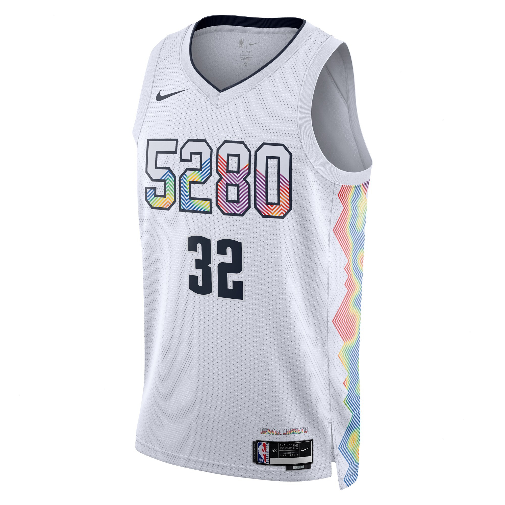 Denver Nuggets Nike City Edition Swingman Jersey 2024 - White - Aaron Gordon - Unisex