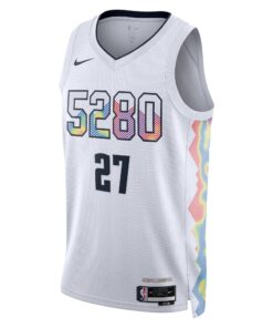 Denver Nuggets Nike City Edition Swingman Jersey 2024 - White - Jamal Murray - Unisex