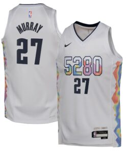 Denver Nuggets Nike City Edition Swingman Jersey 2024 - White - Jamal Murray - Youth