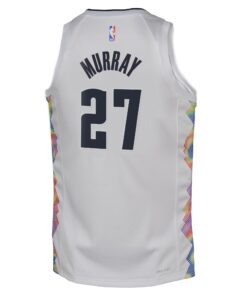 Denver Nuggets Nike City Edition Swingman Jersey 2024 - White - Jamal Murray - Youth