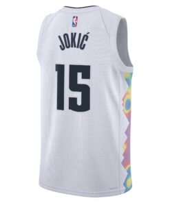 Denver Nuggets Nike City Edition Swingman Jersey 2024 - White - Nikola Jokic - Unisex
