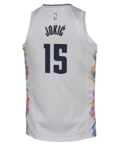 Denver Nuggets Nike City Edition Swingman Jersey 2024 - White - Nikola Jokic - Youth