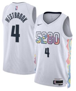 Denver Nuggets Nike City Edition Swingman Jersey 2024 - White - Russell Westbrook - Unisex