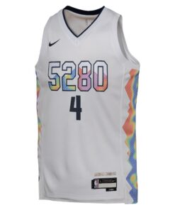 Denver Nuggets Nike City Edition Swingman Jersey 2024 - White - Russell Westbrook - Youth