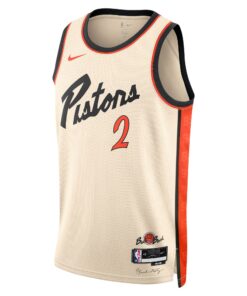 Detroit Pistons Nike City Edition Swingman Jersey 2024 - Creme - Cade Cunningham - Unisex
