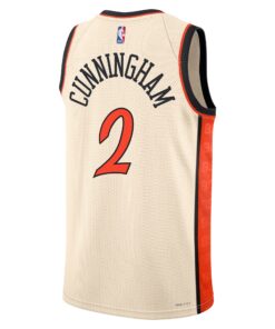 Detroit Pistons Nike City Edition Swingman Jersey 2024 - Creme - Cade Cunningham - Unisex