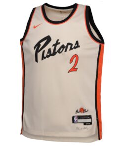 Detroit Pistons Nike City Edition Swingman Jersey 2024 - Creme - Cade Cunningham - Youth