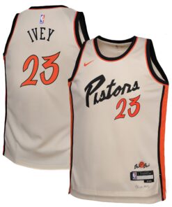 Detroit Pistons Nike City Edition Swingman Jersey 2024 - Creme - Jaden Ivey - Youth