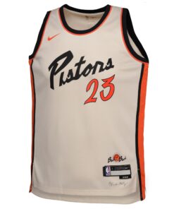 Detroit Pistons Nike City Edition Swingman Jersey 2024 - Creme - Jaden Ivey - Youth