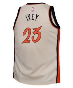 Detroit Pistons Nike City Edition Swingman Jersey 2024 - Creme - Jaden Ivey - Youth