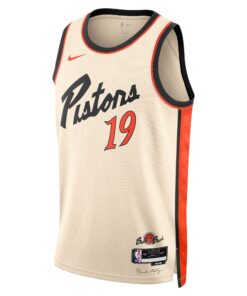 Detroit Pistons Nike City Edition Swingman Jersey 2024 - Creme - Simone Fontecchio - Unisex