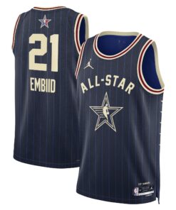 Eastern Conference Jordan Brand All-Star 2024 Swingman Jersey - Navy - Joel Embiid - Unisex