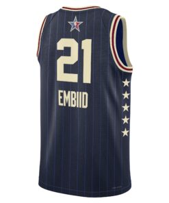 Eastern Conference Jordan Brand All-Star 2024 Swingman Jersey - Navy - Joel Embiid - Unisex