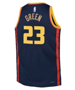Golden State Warriors Nike City Edition Swingman Jersey 2024 - Navy - Draymond Green - Youth