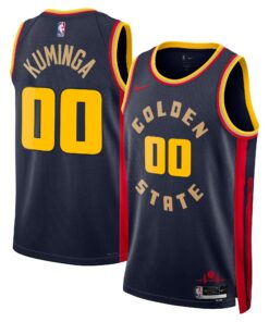 Golden State Warriors Nike City Edition Swingman Jersey 2024 - Navy - Jonathan Kuminga - Unisex
