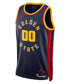 Golden State Warriors Nike City Edition Swingman Jersey 2024 - Navy - Jonathan Kuminga - Unisex