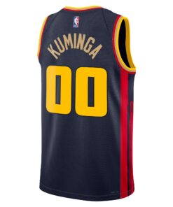 Golden State Warriors Nike City Edition Swingman Jersey 2024 - Navy - Jonathan Kuminga - Unisex