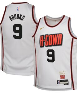 Houston Rockets Nike City Edition Swingman Jersey 2024 - White - Dillon Brooks - Youth