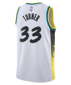 Indiana Pacers Nike City Edition Swingman Jersey 2024 - White - Myles Turner - Unisex