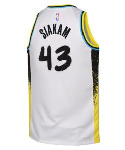 Indiana Pacers Nike City Edition Swingman Jersey 2024 - White - Pascal Siakam - Youth