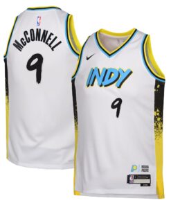 Indiana Pacers Nike City Edition Swingman Jersey 2024 - White - T.J. McConnell - Youth