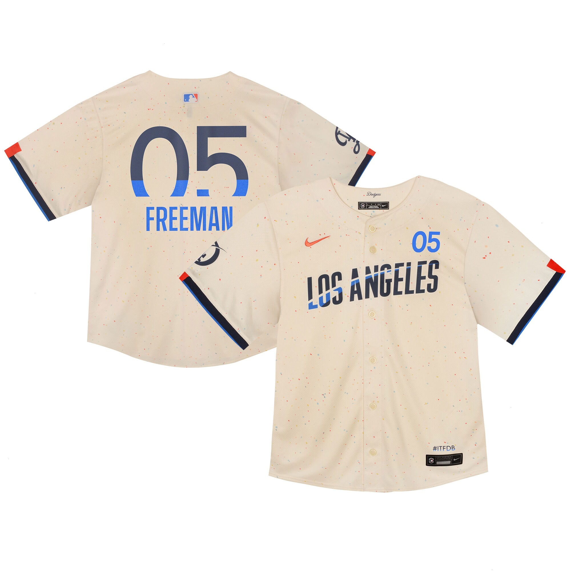 Infant Los Angeles Dodgers Freddie Freeman Nike Cream 2024 City Connect Limited Player Jersey