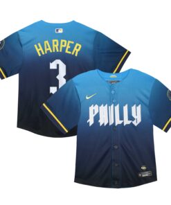 Infant Philadelphia Phillies Bryce Harper Nike Blue 2024 City Connect Limited Player Jersey