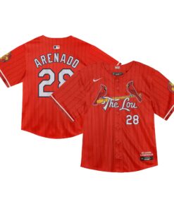 Infant St. Louis Cardinals Nolan Arenado Nike Red 2024 City Connect Limited Player Jersey