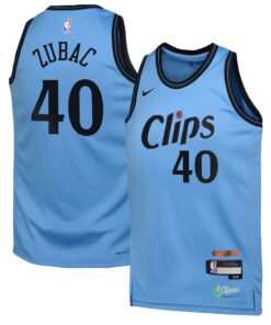 LA Clippers Nike City Edition Swingman Jersey 2024 - Blue - Ivica Zubac - Youth