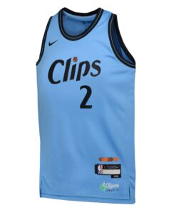 LA Clippers Nike City Edition Swingman Jersey 2024 - Blue - Kawhi Leonard - Youth