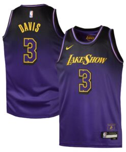 Los Angeles Lakers Nike City Edition Swingman Jersey 2024 - Purple - Anthony Davis - Youth