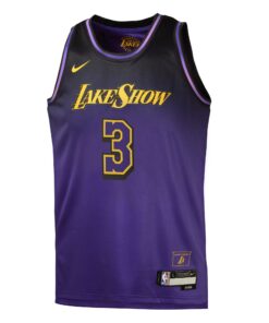 Los Angeles Lakers Nike City Edition Swingman Jersey 2024 - Purple - Anthony Davis - Youth
