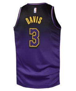 Los Angeles Lakers Nike City Edition Swingman Jersey 2024 - Purple - Anthony Davis - Youth