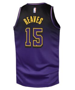 Los Angeles Lakers Nike City Edition Swingman Jersey 2024 - Purple - Austin Reaves - Youth