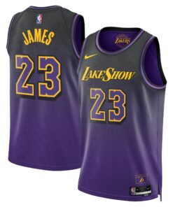 Los Angeles Lakers Nike City Edition Swingman Jersey 2024 - Purple - Lebron James - Unisex