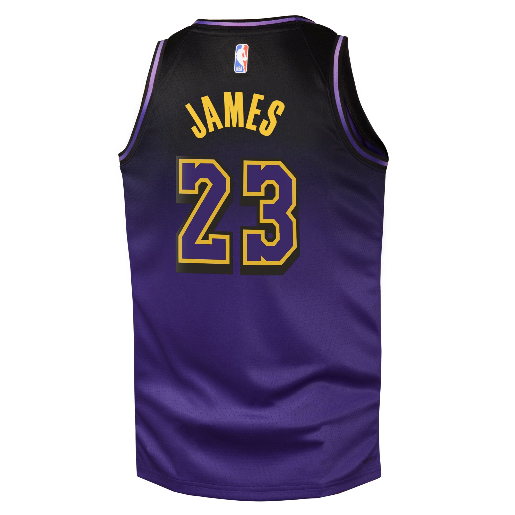 Los Angeles Lakers Nike City Edition Swingman Jersey 2024 - Purple - Lebron James - Youth