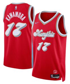 Memphis Grizzlies Nike City Edition Swingman Jersey 2024 - Red - Yuki Kawamura - Unisex