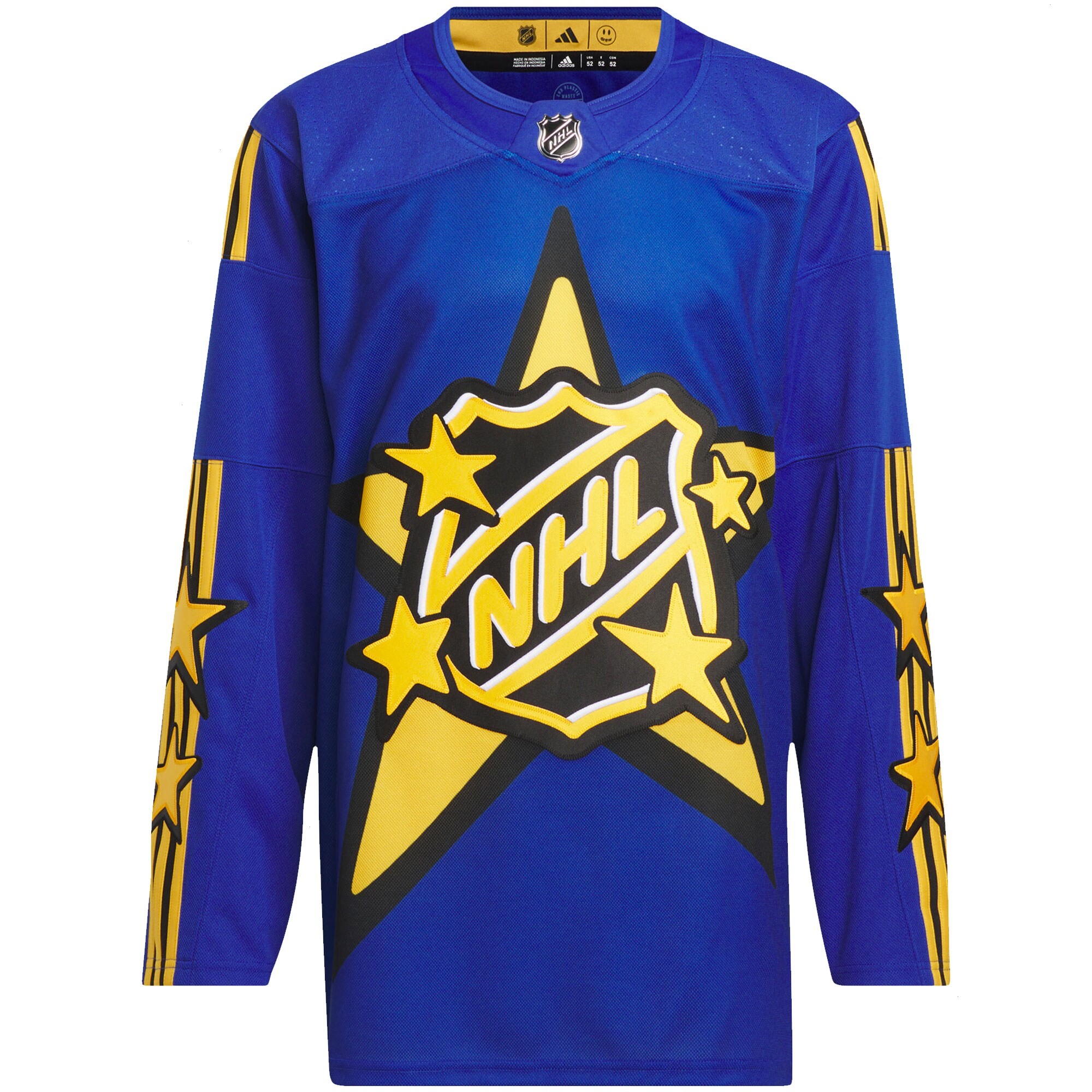 Men's 2024 NHL All-Star Game adidas x drew house Blue Primegreen Authentic Jersey